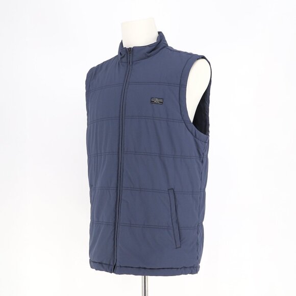 TRAVIS MATHEW Men’s Interlude Puffer Vest Lightweight Insulated Indigo Size L - Picture 3 of 8